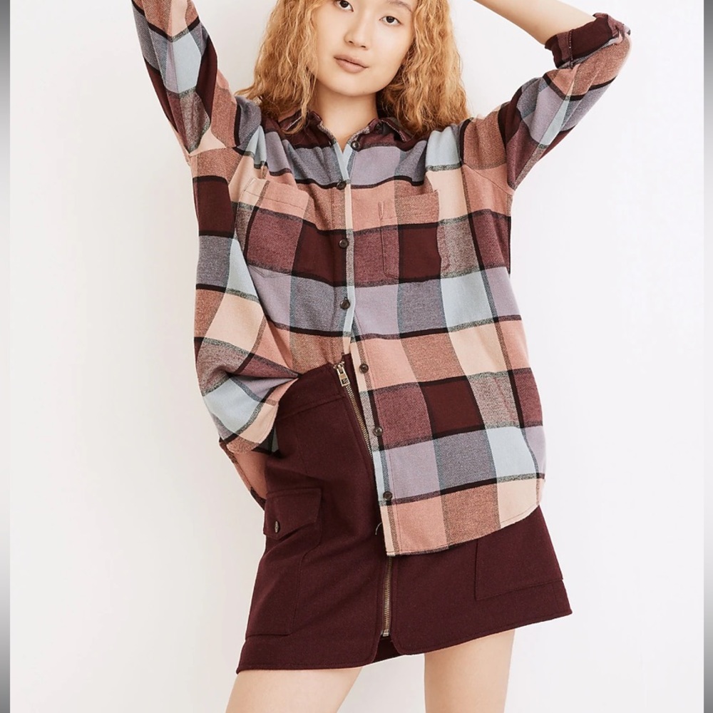 Madewell NWT Flannel Sunday Shirt in Canosa Plaid, S